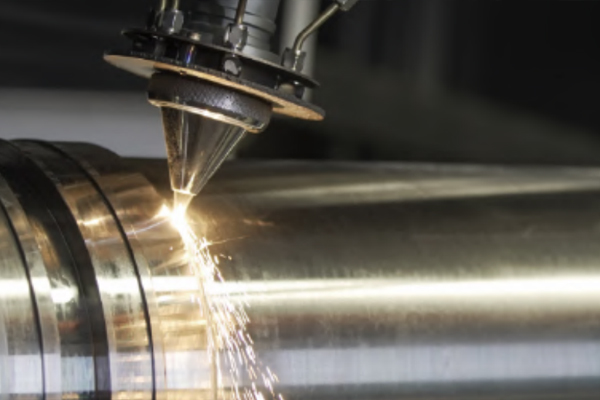 中缸圓光斑高速激光熔覆